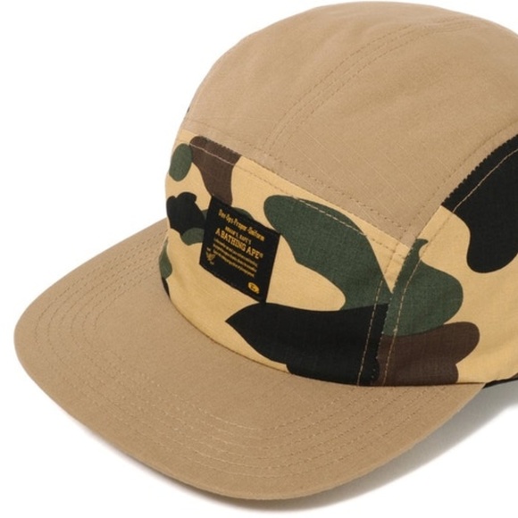 BAPE 1st Camo Jet Cap yellow